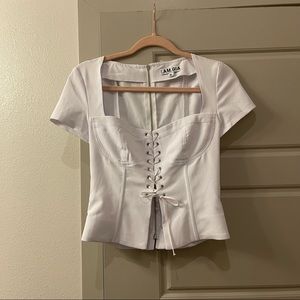 I.AM.GIA white evita top size M